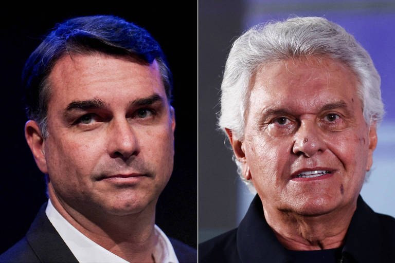 Caiado declara apoio a Flávio Bolsonaro no segundo turno