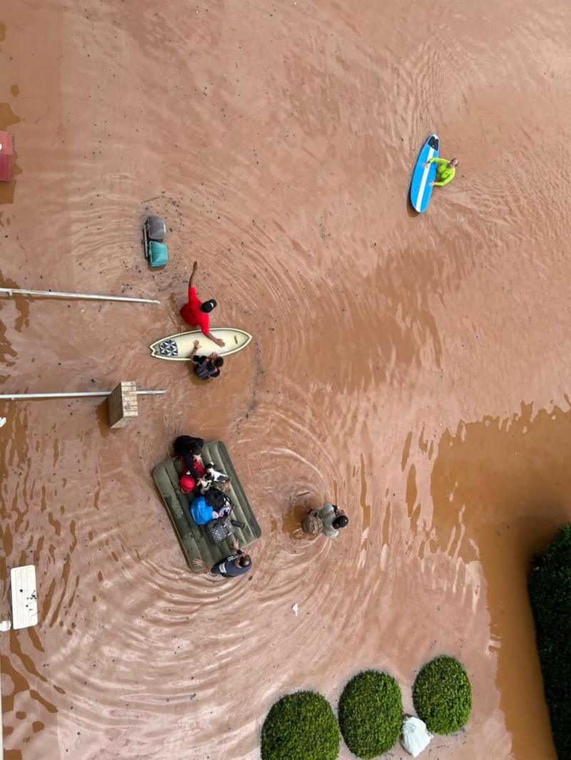 Vista da janela da residência da psicóloga Sabrina Zotti , no bairro São Geraldo: 