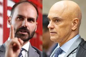 Moraes condena Eduardo Bolsonaro e advogado denuncia atropelo à Constituição