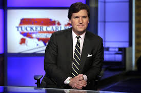 Tucker Carlson em vídeo anunciando possível referendo criminal da CIA.