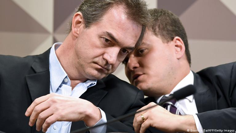 Joesley Batista em destaque, simbolizando a intermediação diplomática entre os governos de Brasil e Estados Unidos.
