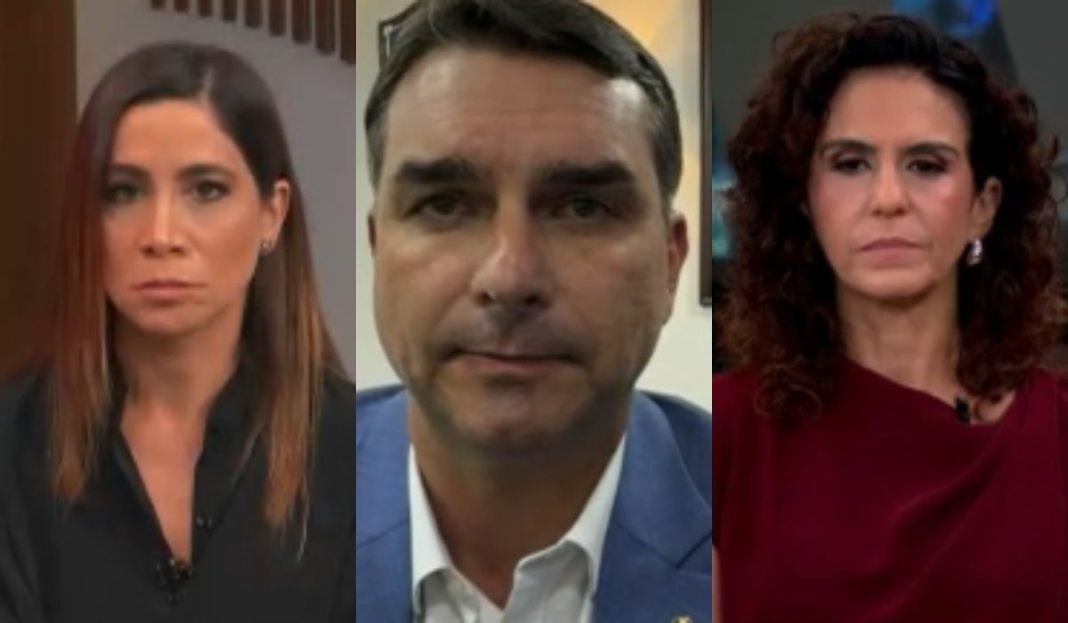 Flávio Bolsonaro Questiona GloboNews sobre R$ 160 Milhões do Banco Master